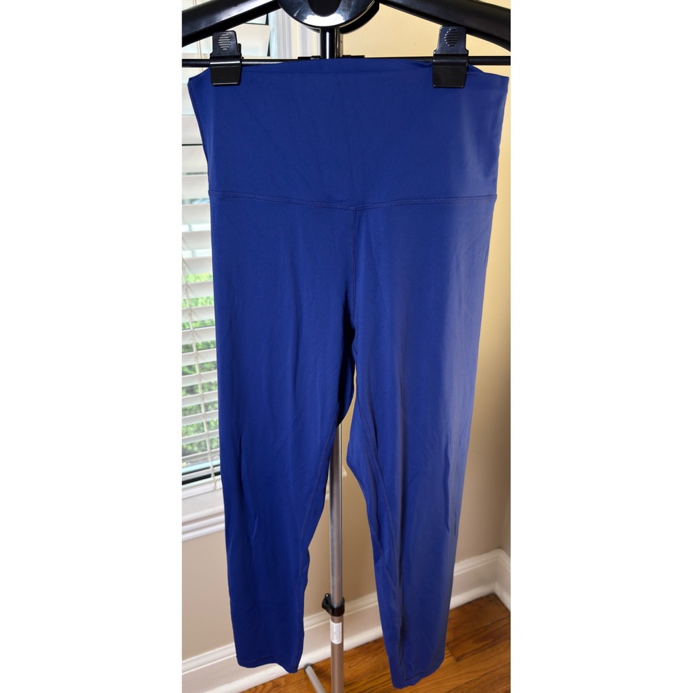 Quince Ultra-Form High-Rise Legging Cobalt Star Blue Athletic Pants LB78077 M